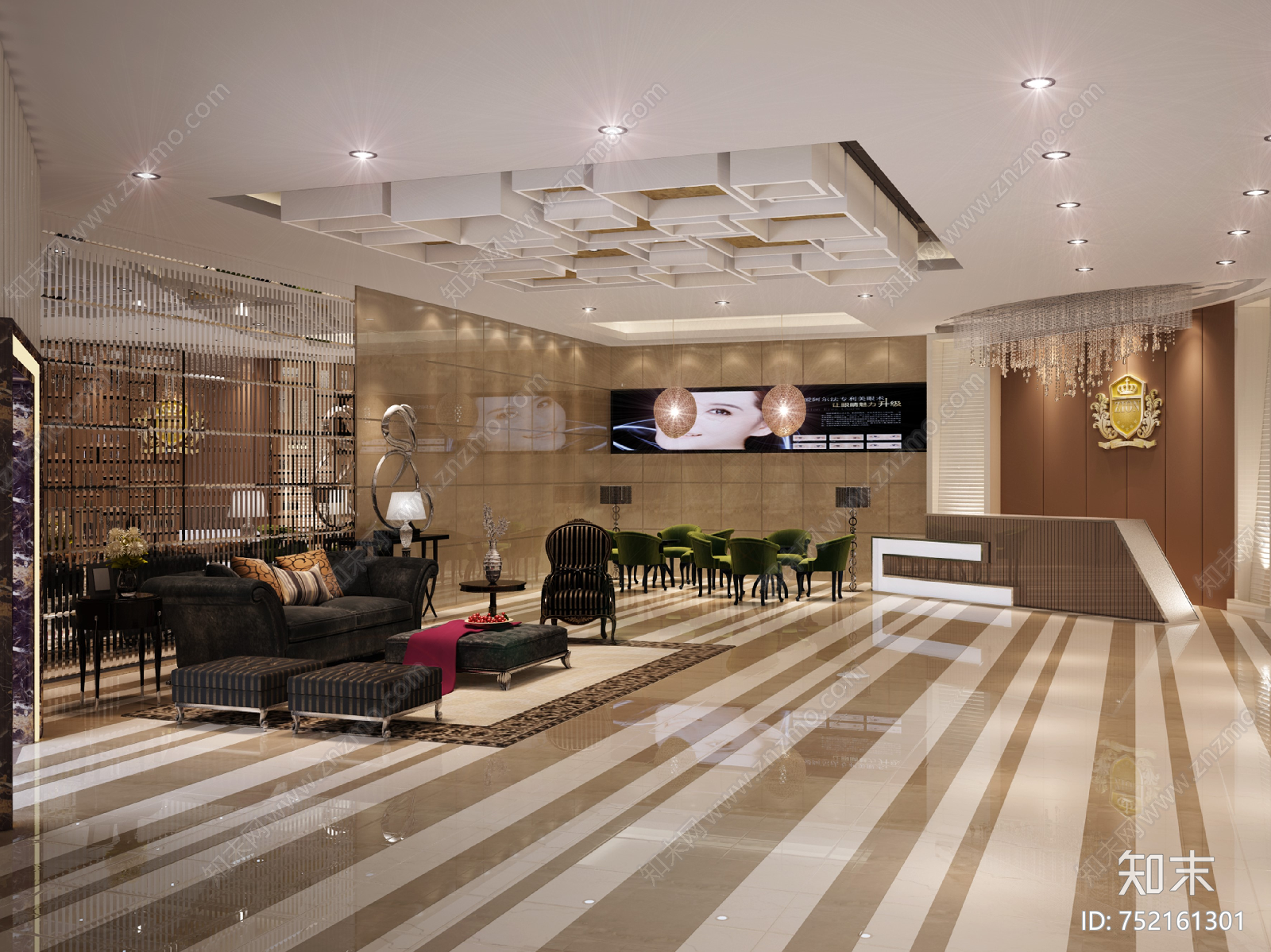 锡安月子会所三层装修设计cad施工图下载【ID:752161301】