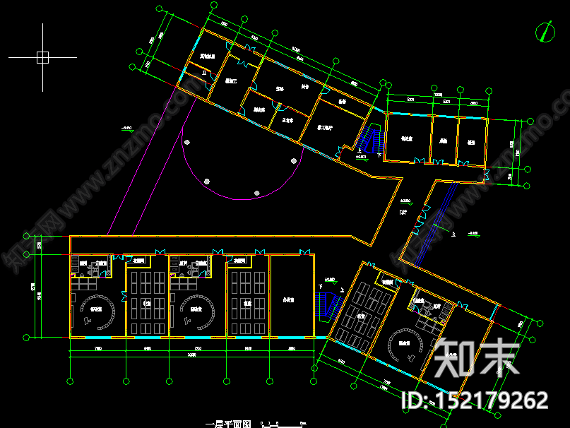 幼儿园平面图施工图下载【ID:152179262】