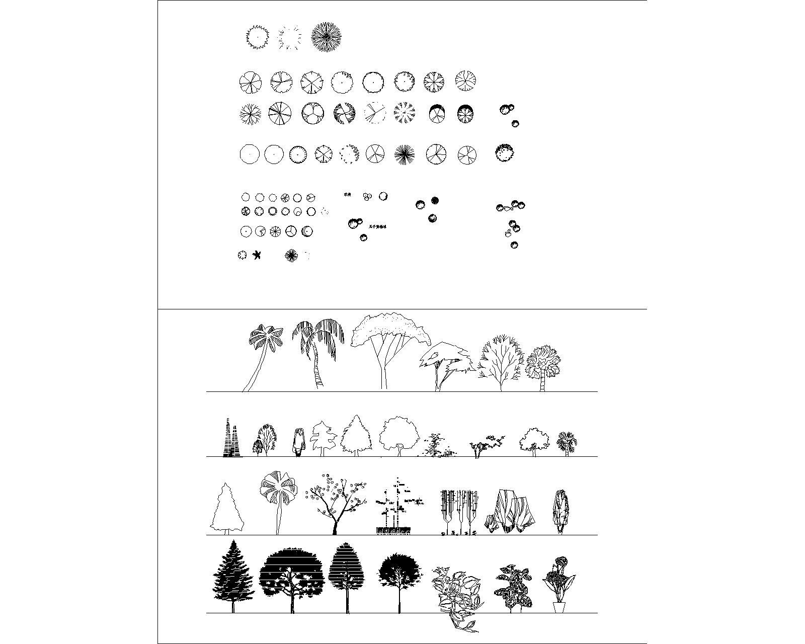 园林植物图例施工图下载【ID:352238991】