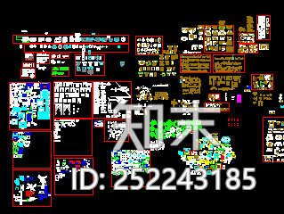 综合图库合集cad施工图下载【ID:252243185】