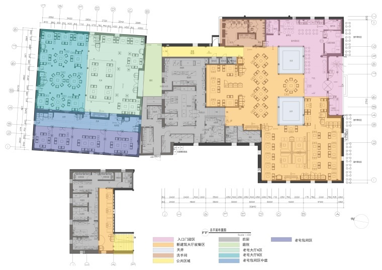 泉州晋江五店市海底捞丨效果图cad施工图下载【ID:652283743】