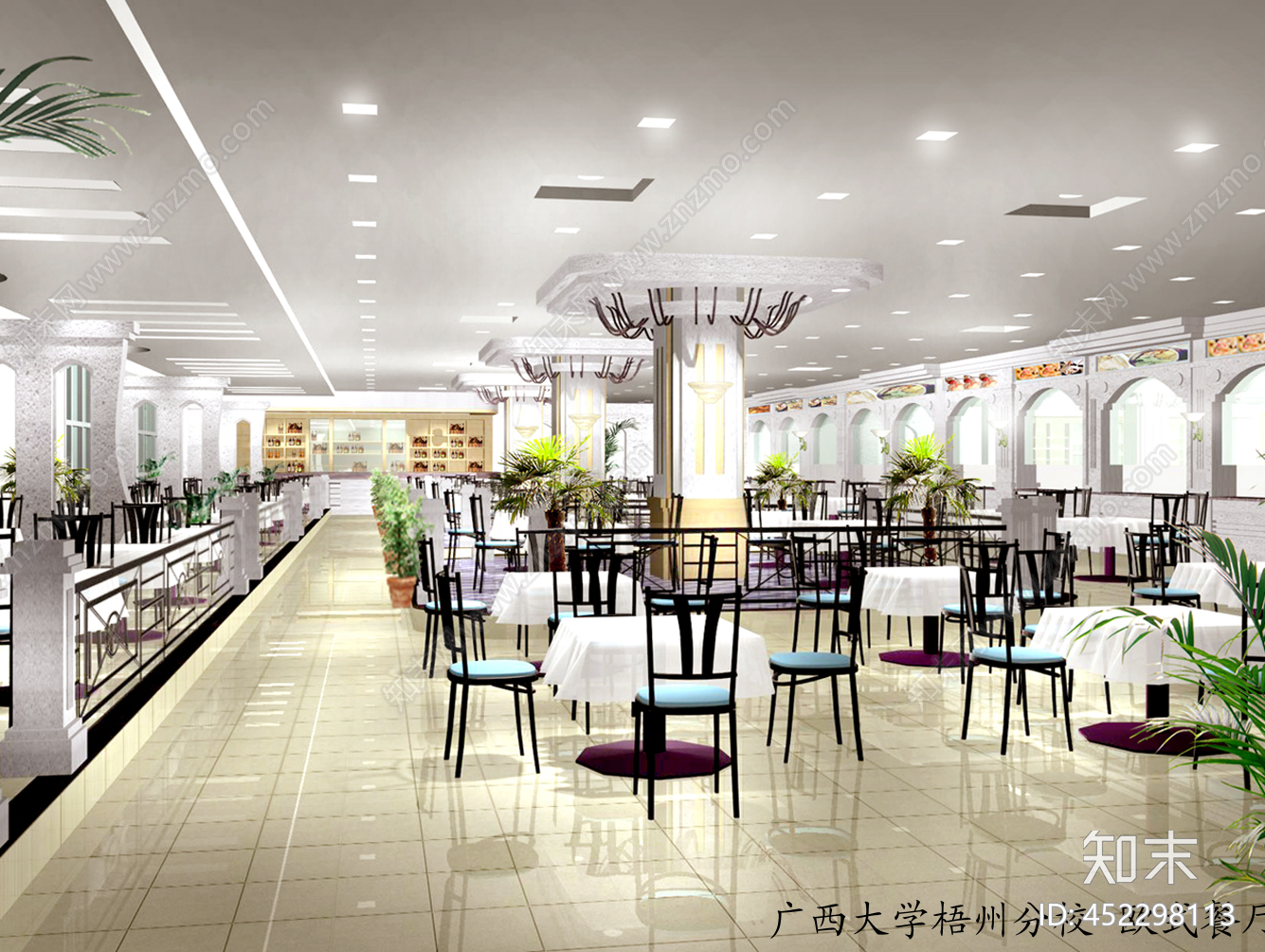 学校食堂CAD施工图施工图下载【ID:452298113】