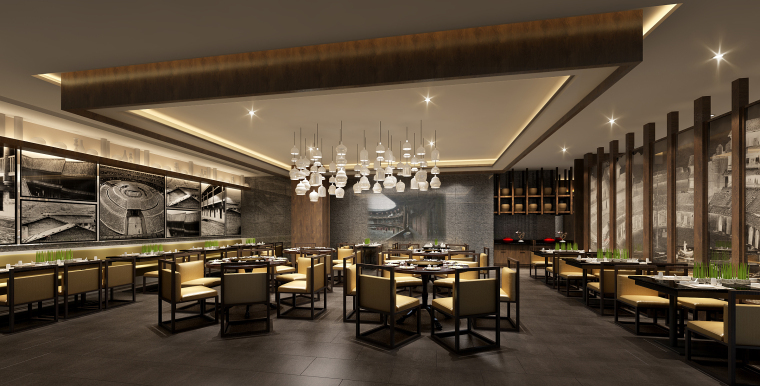 新中式经典客家餐厅菜馆设计施工图cad施工图下载【ID:652334785】