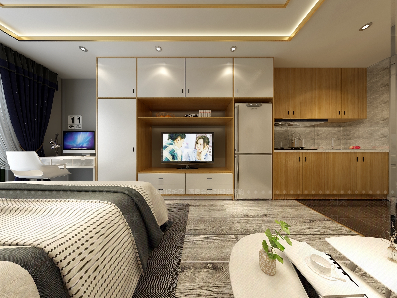 现代公寓3D模型下载【ID:952360754】