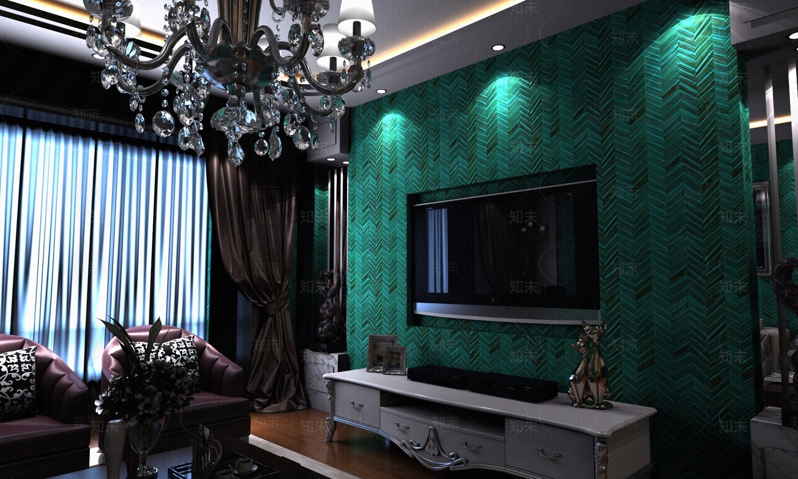 PUFONE璞风电视背景墙贴图下载【ID:452385255】