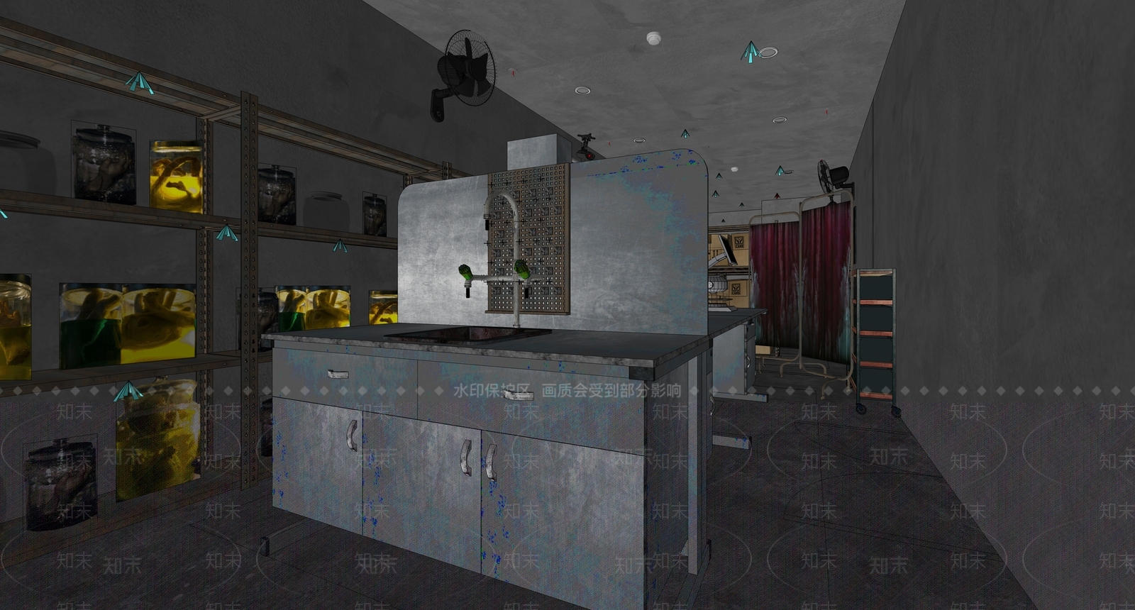 现代鬼屋SU模型下载【ID:752411612】