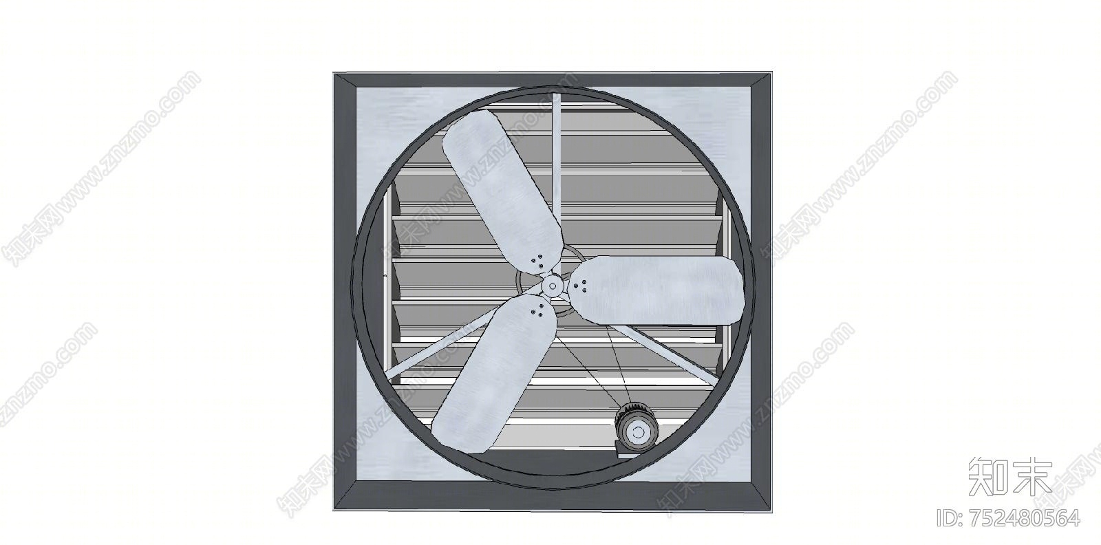 现代风格排风扇SU模型下载【ID:752480564】