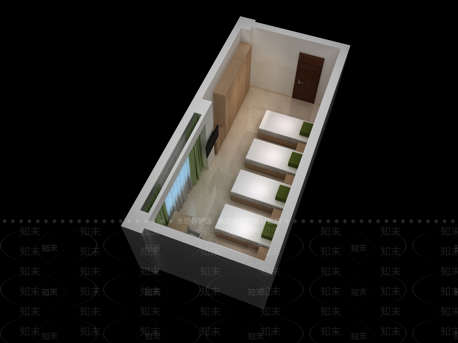 现代值班室3D模型下载【ID:552560716】