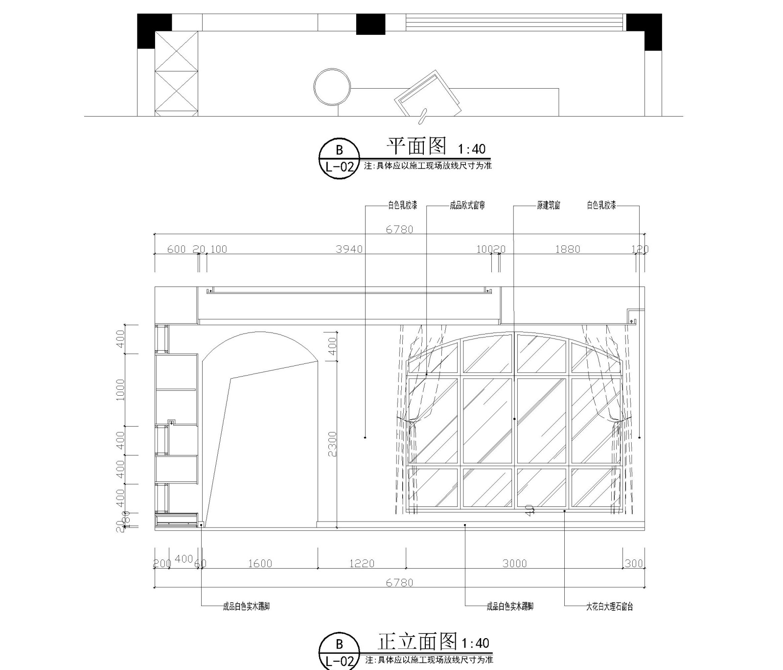 两层现代简约风格两居室家居住宅cad施工图下载【ID:552571596】