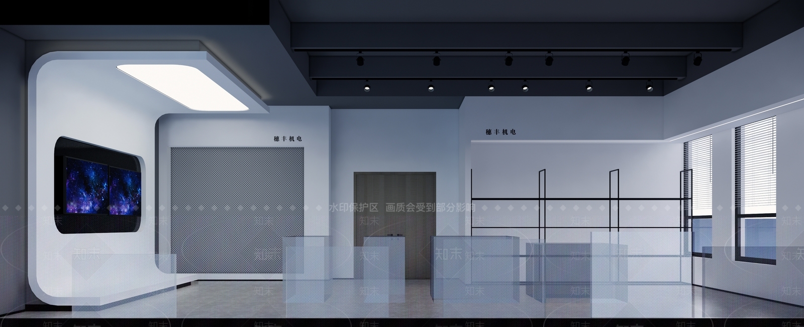 现代风格其他展厅SU模型下载【ID:252578981】