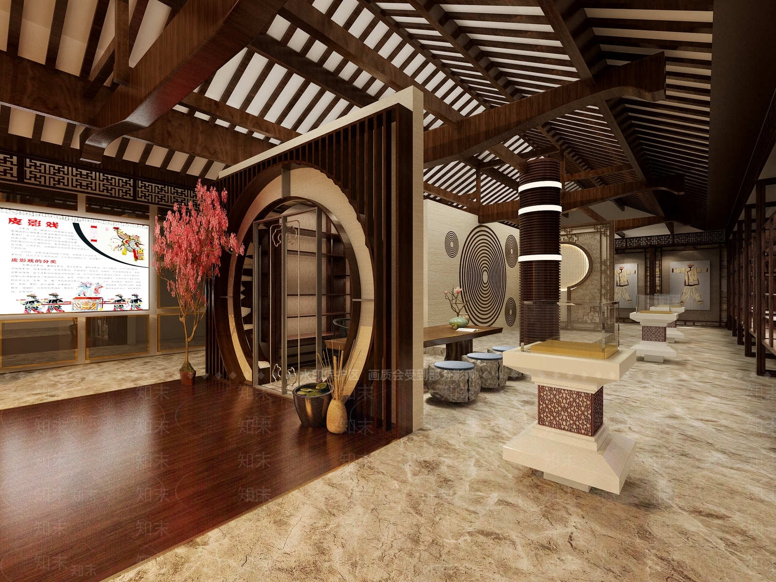 新中式博物馆3D模型下载【ID:952599723】