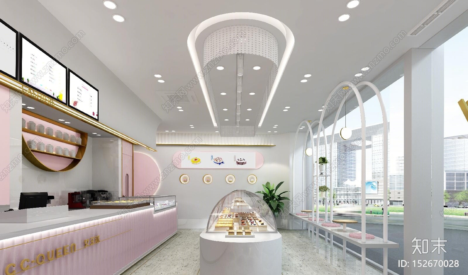 北欧网红蛋糕店3D模型下载【ID:152670028】