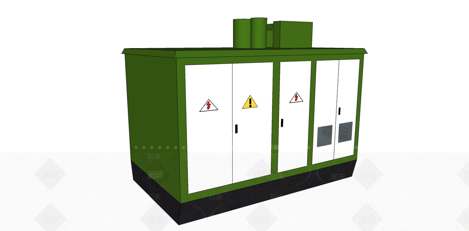 现代风格风力发电机SU模型下载【ID:752670215】