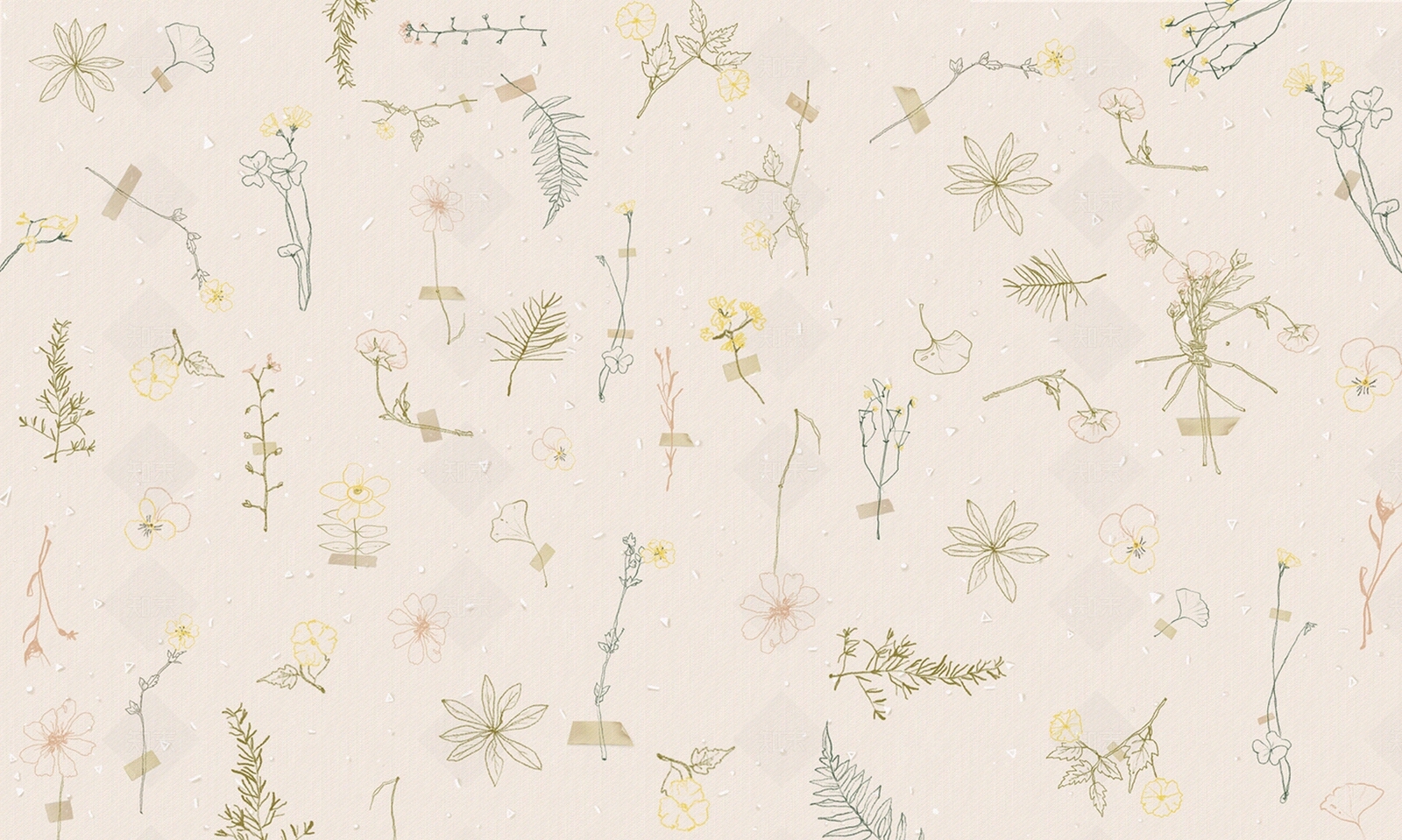 温馨常用碎花壁纸贴图下载【ID:652683739】