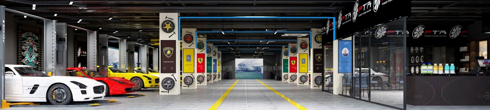 工业风汽车修理厂3D模型下载【ID:252728620】