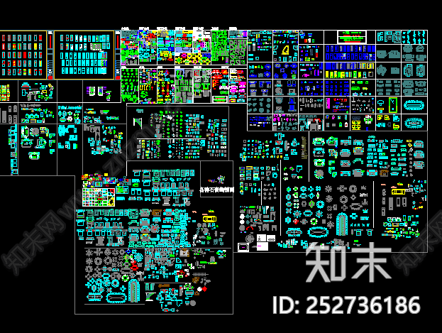 CAD家装施工图下载【ID:252736186】