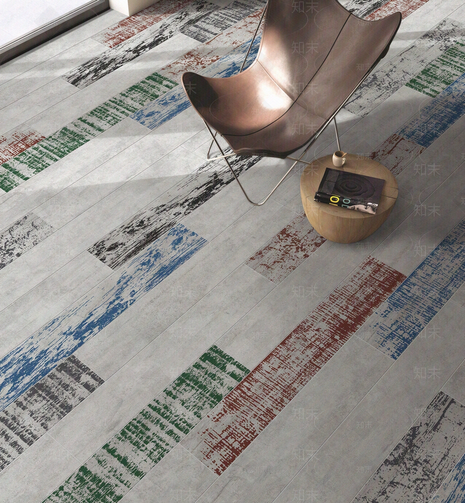 24种颜色工业风长条地砖贴图下载【ID:652785069】