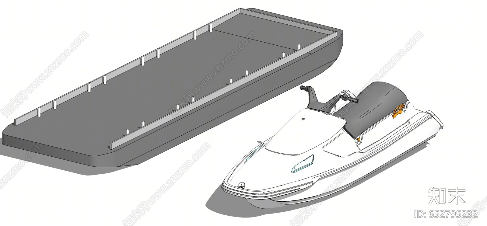 现代风格游轮SU模型下载【ID:652795232】