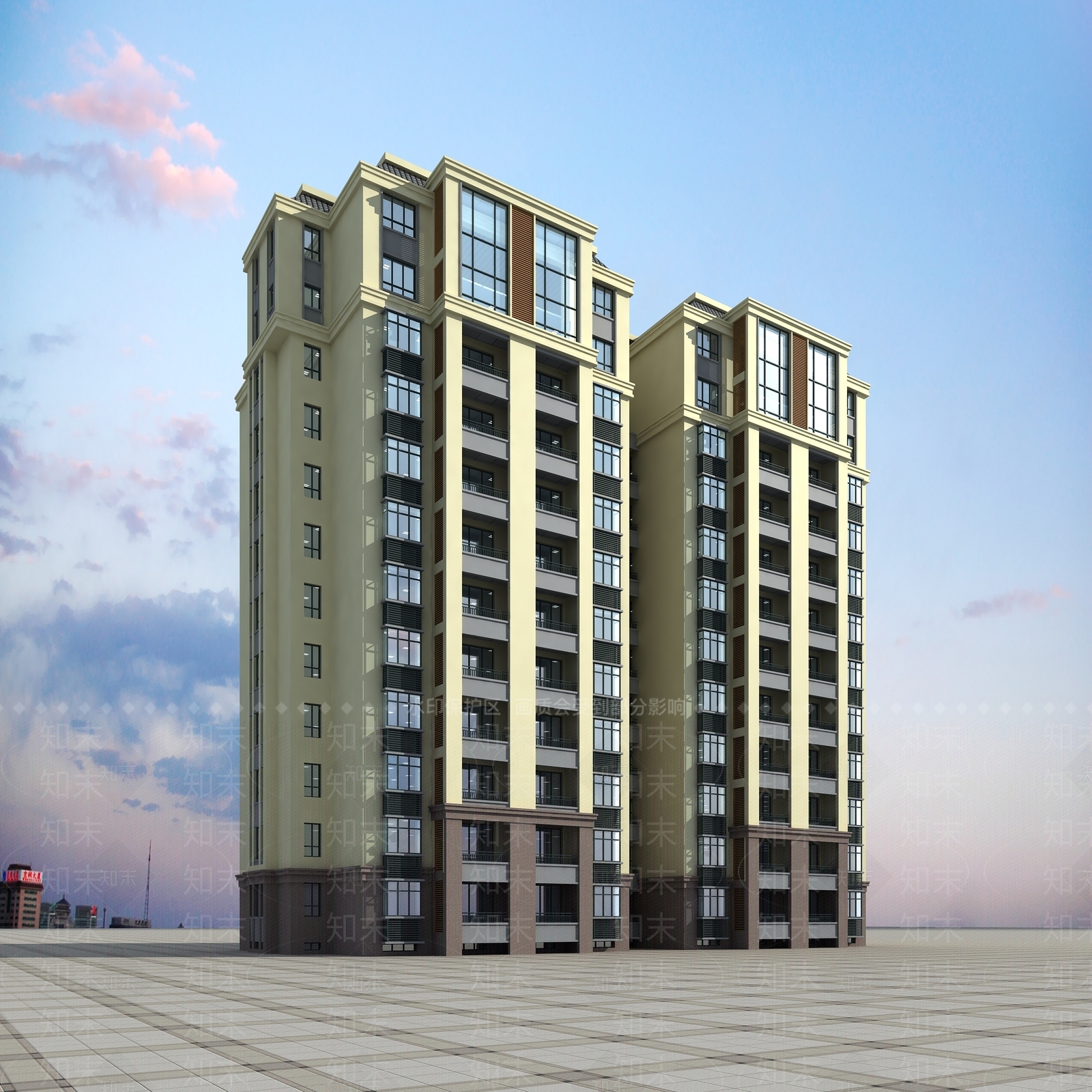 欧式住宅3D模型下载【ID:352809849】