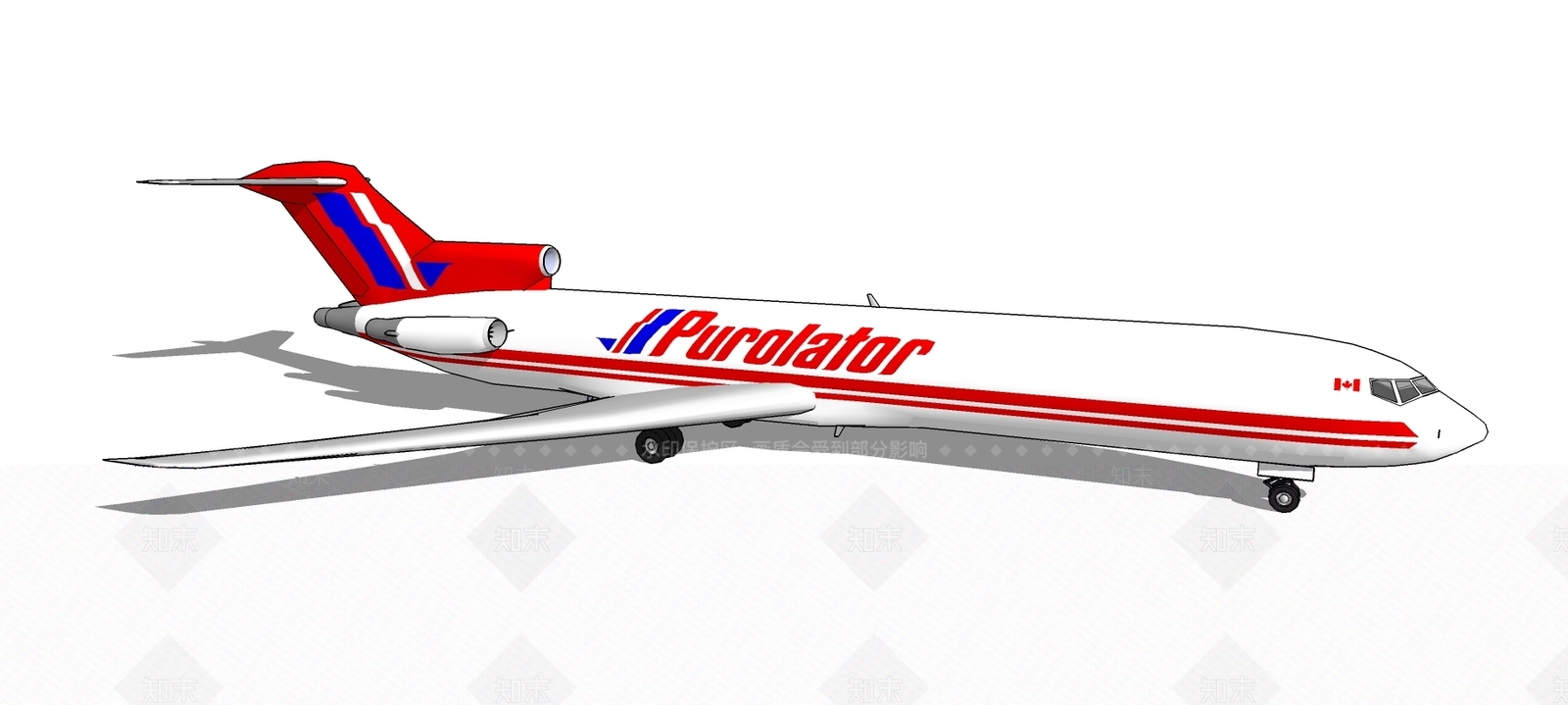 现代风格客机SU模型下载【ID:652825662】