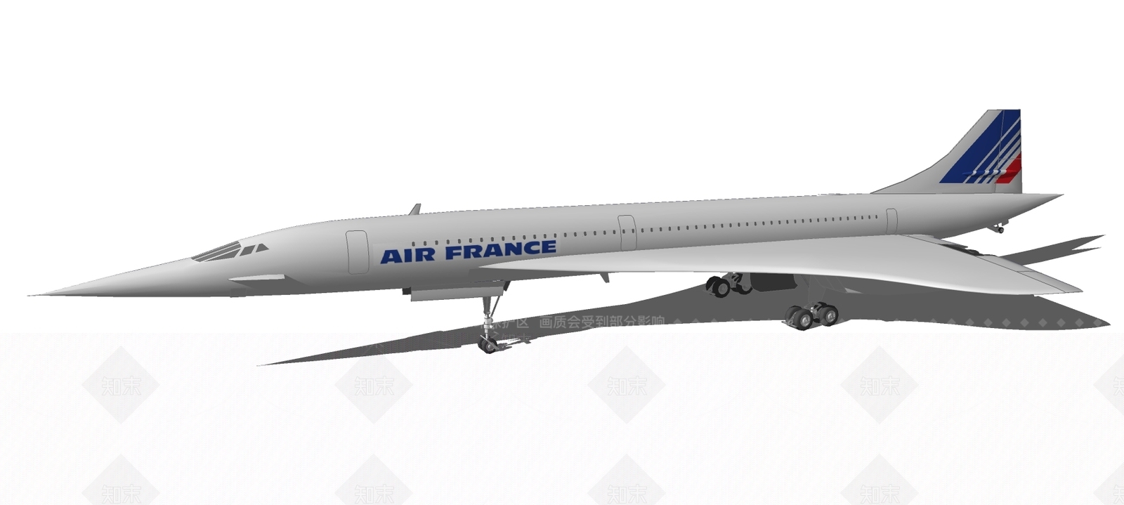 现代风格客机SU模型下载【ID:652825668】