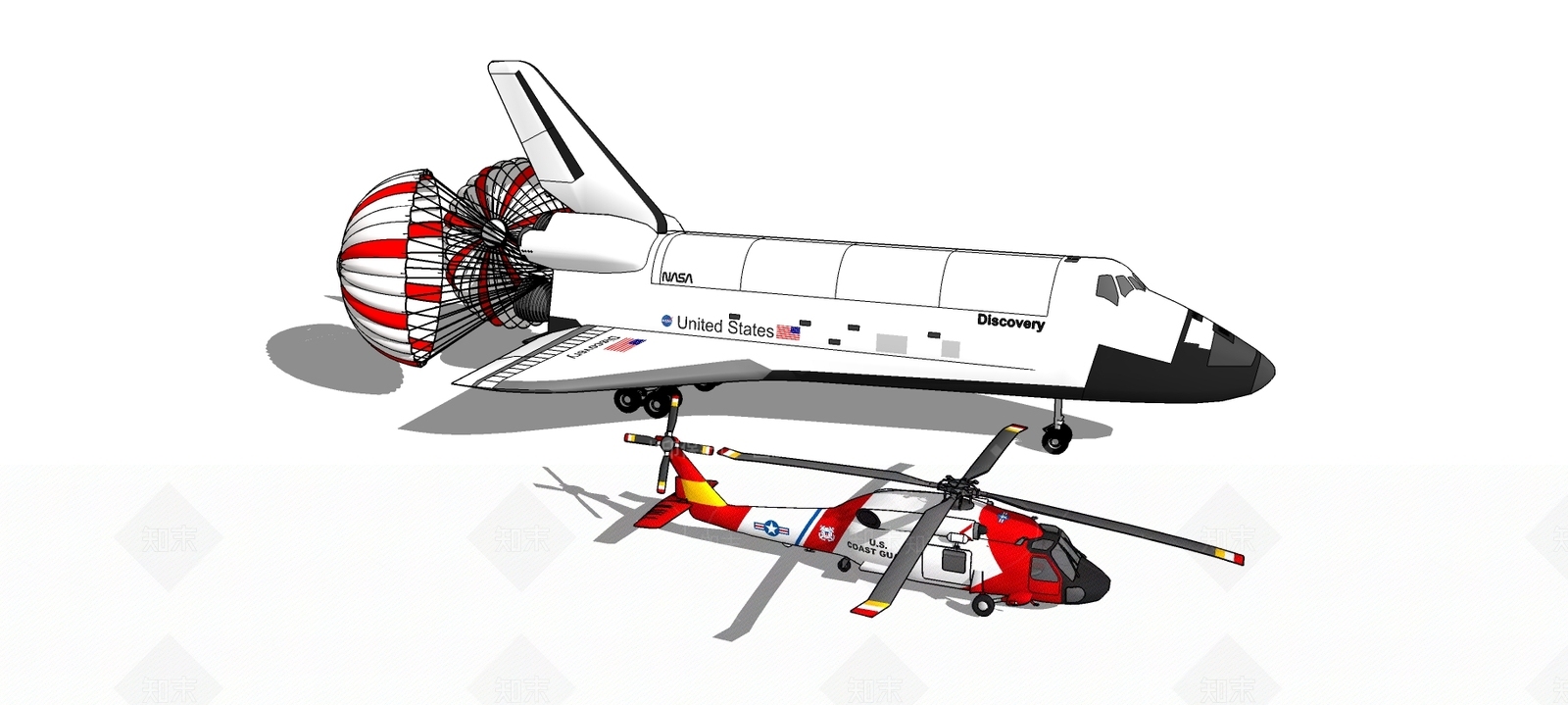现代风格客机SU模型下载【ID:652825686】
