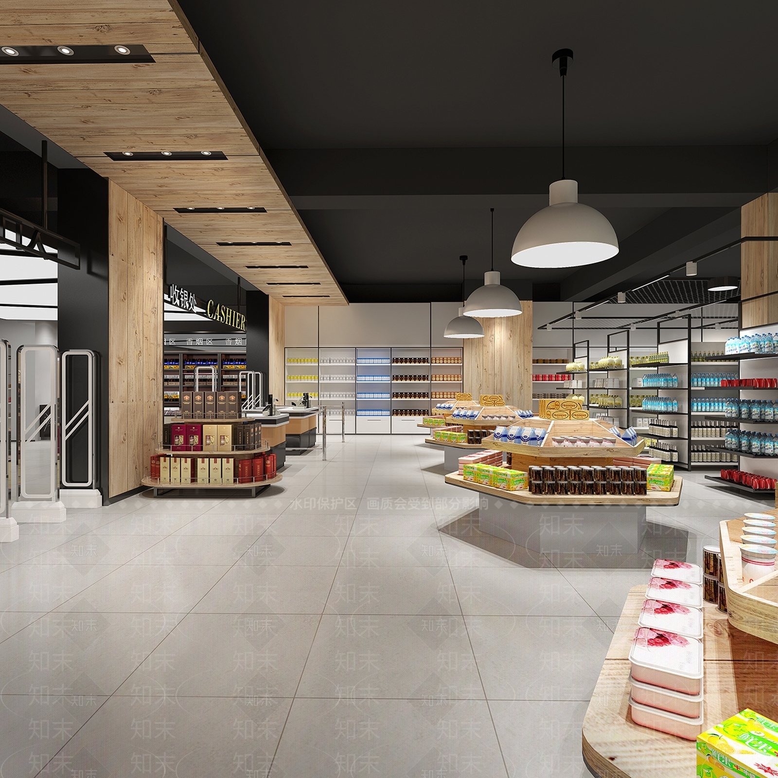 现代超市3D模型下载【ID:552866337】