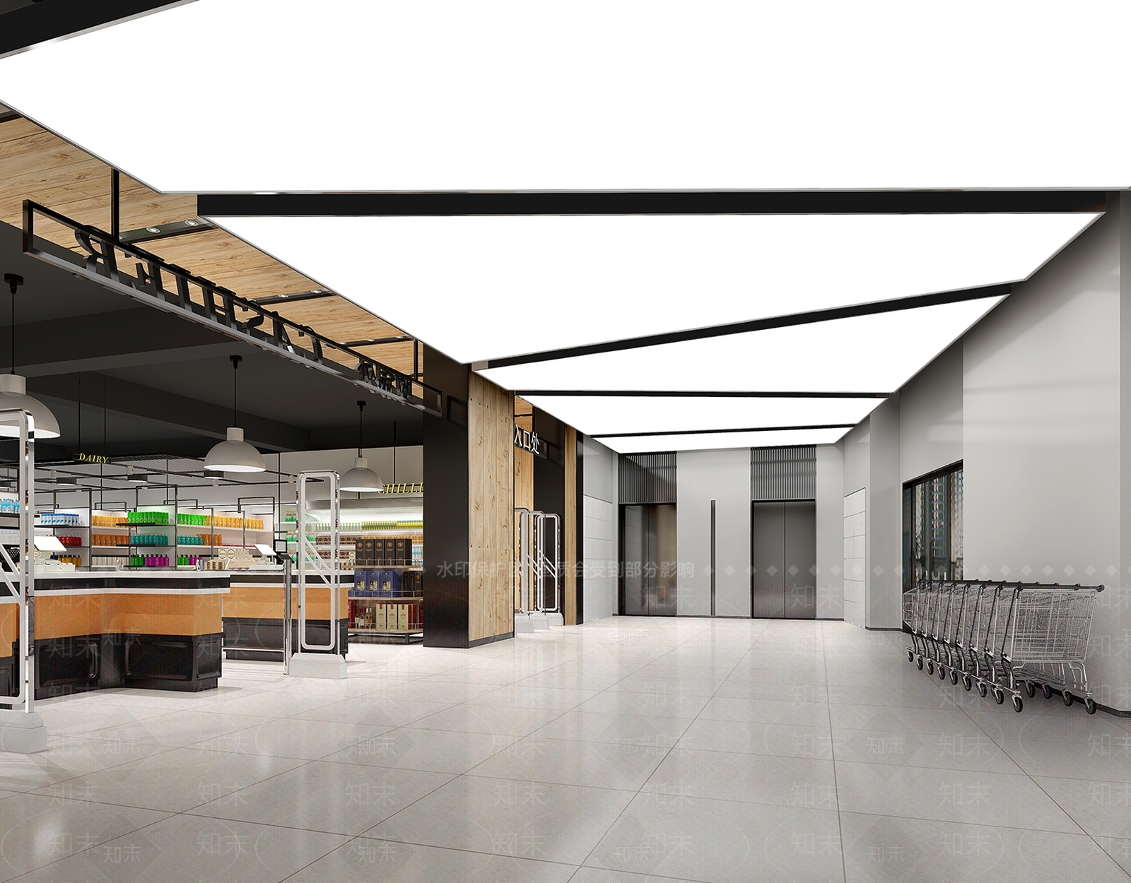 现代超市3D模型下载【ID:552866337】