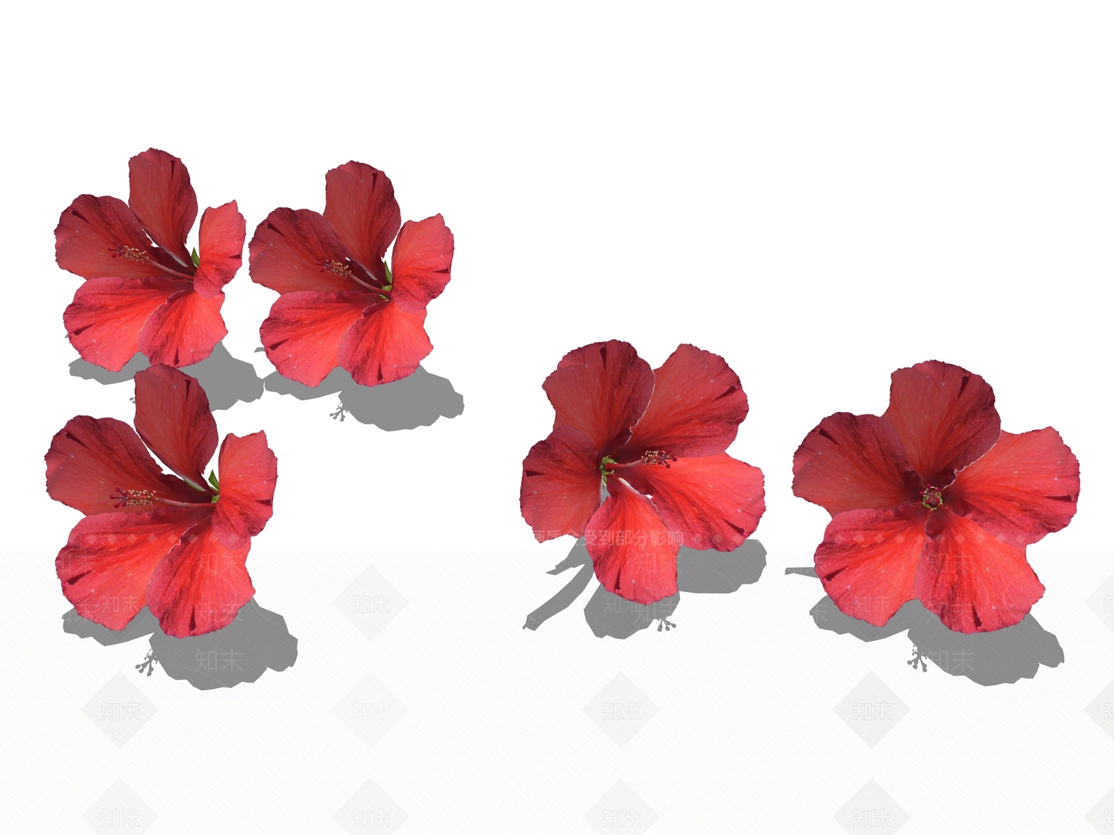 现代风格杜鹃花SU模型下载【ID:152873529】