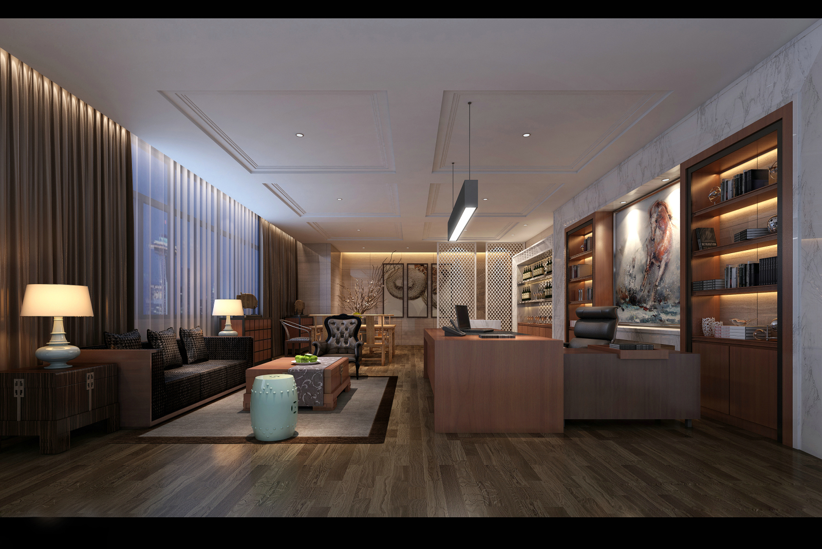 办公空间cad施工图下载【ID:752876757】
