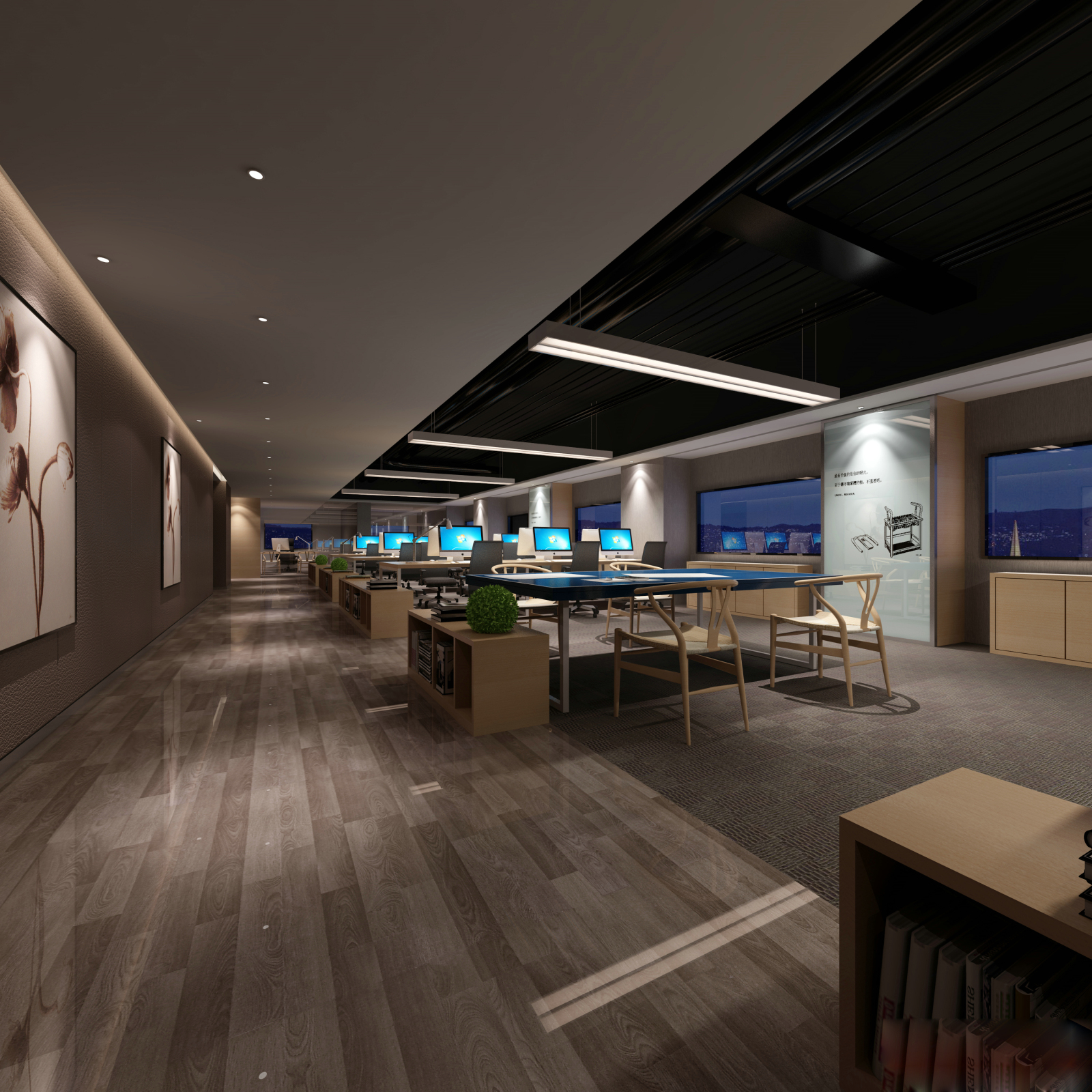 办公空间cad施工图下载【ID:752876757】