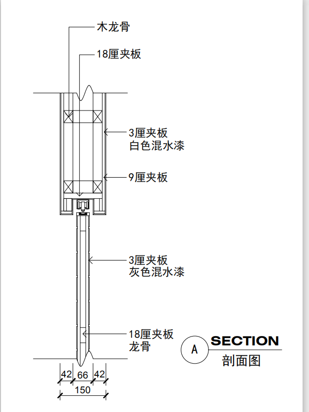 金螳螂-滑动轨道门cad施工图下载【ID:352903585】