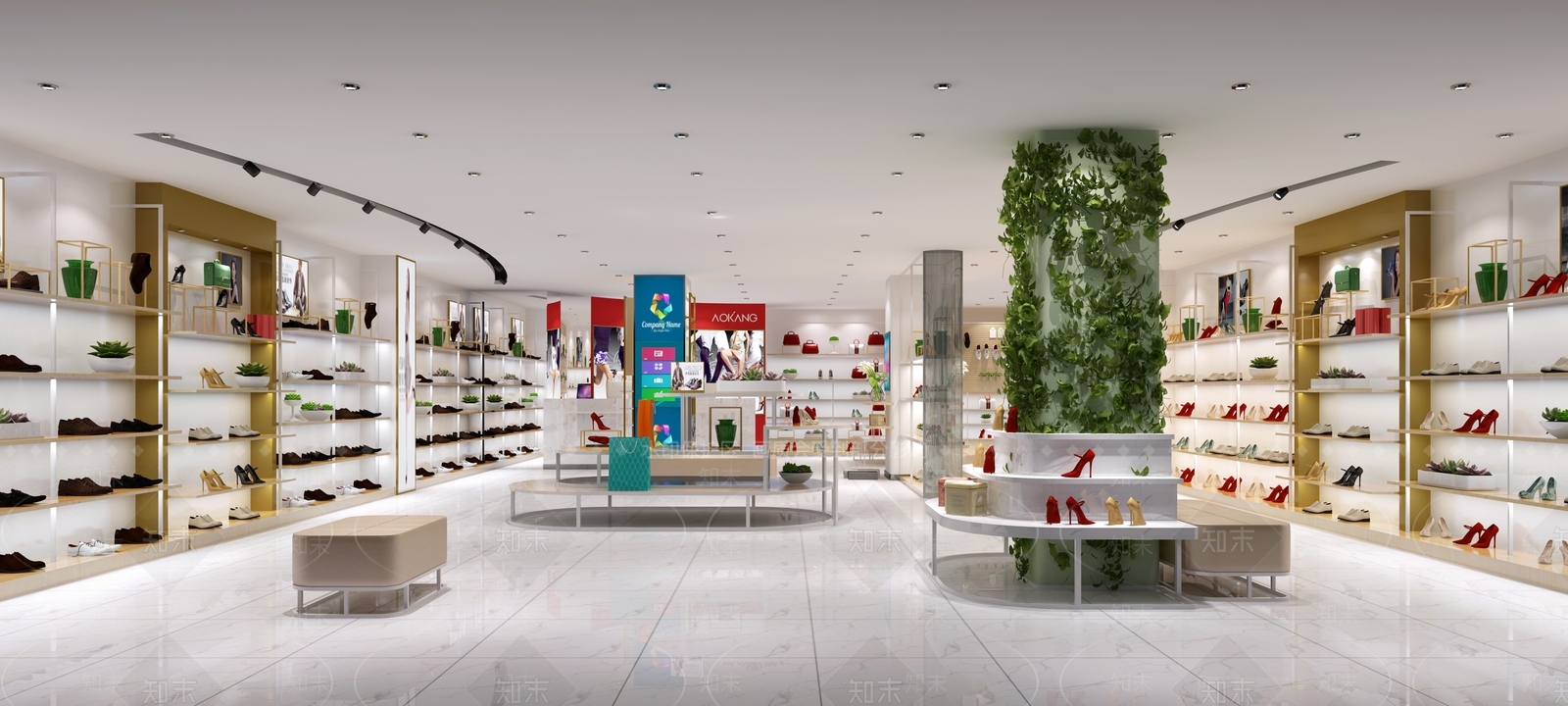 现代奥康鞋店3D模型下载【ID:552913412】