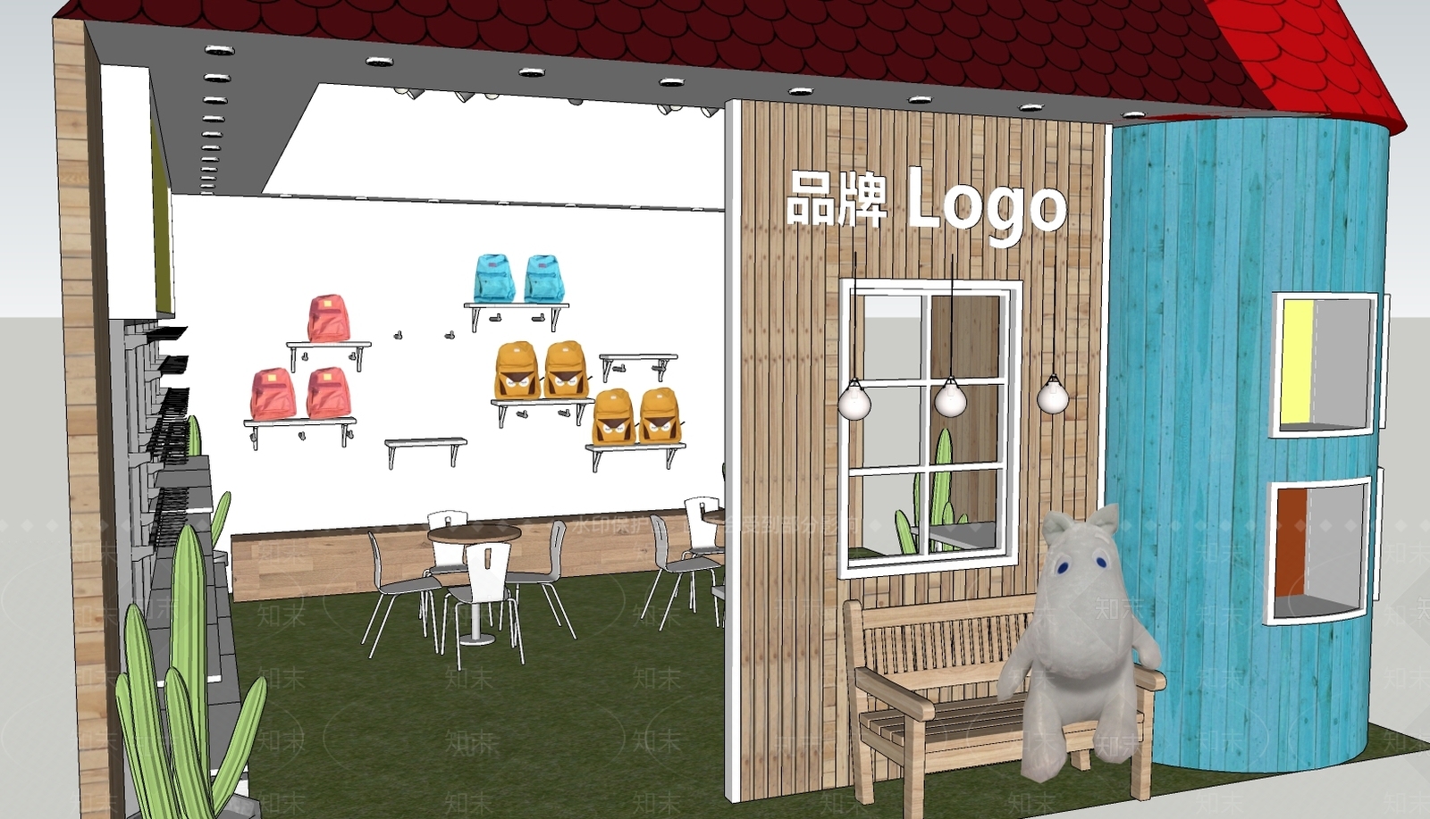 其他风格其他展厅SU模型下载【ID:252945977】
