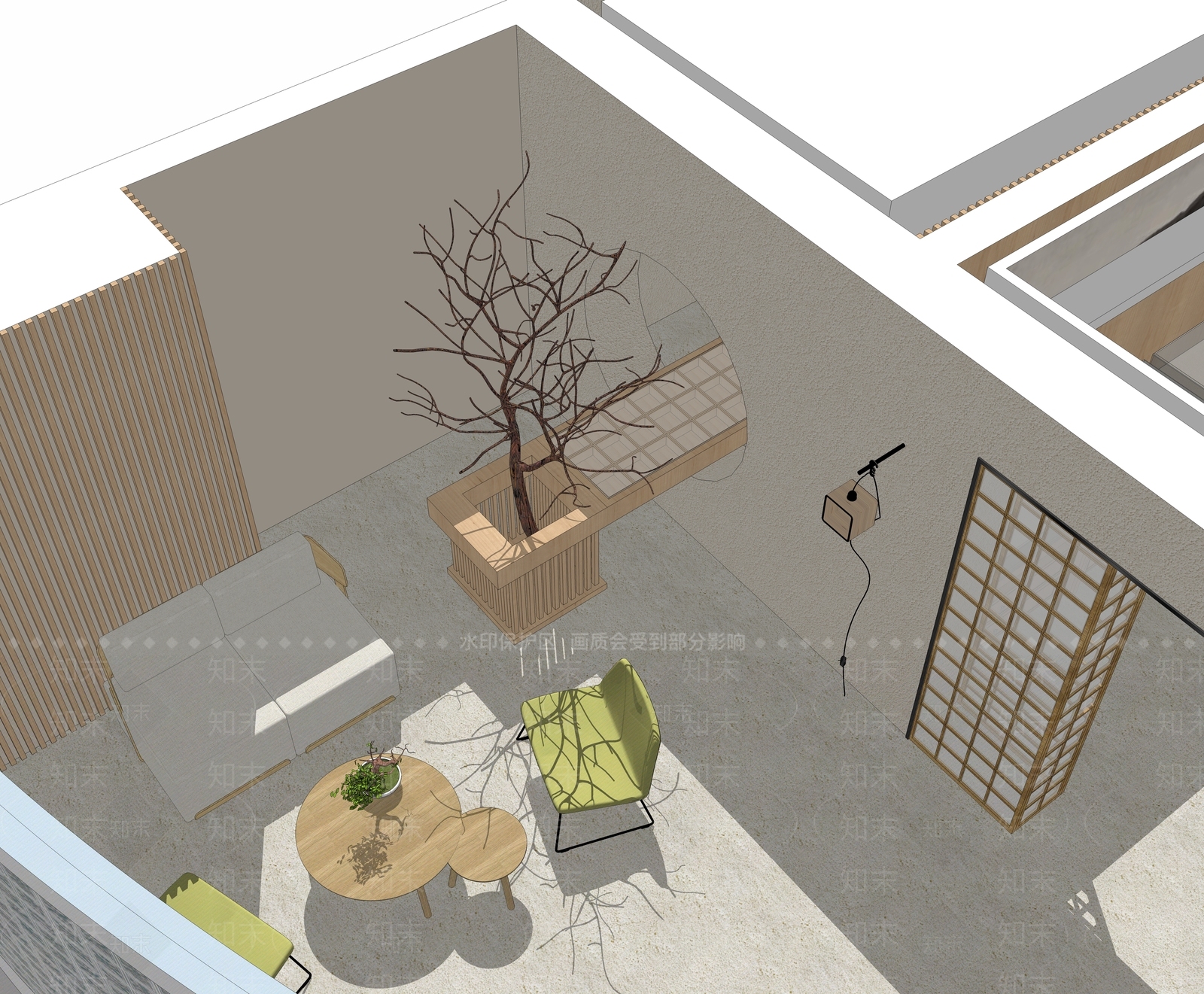 新中式风格珠宝店SU模型下载【ID:152958453】