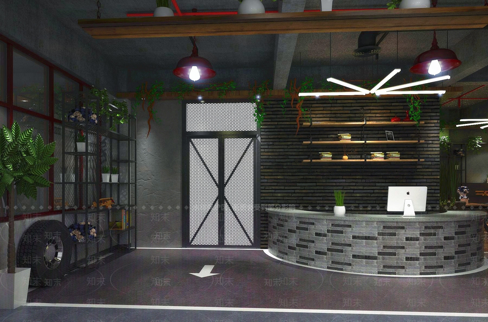 工业风格健身房SU模型下载【ID:552962200】