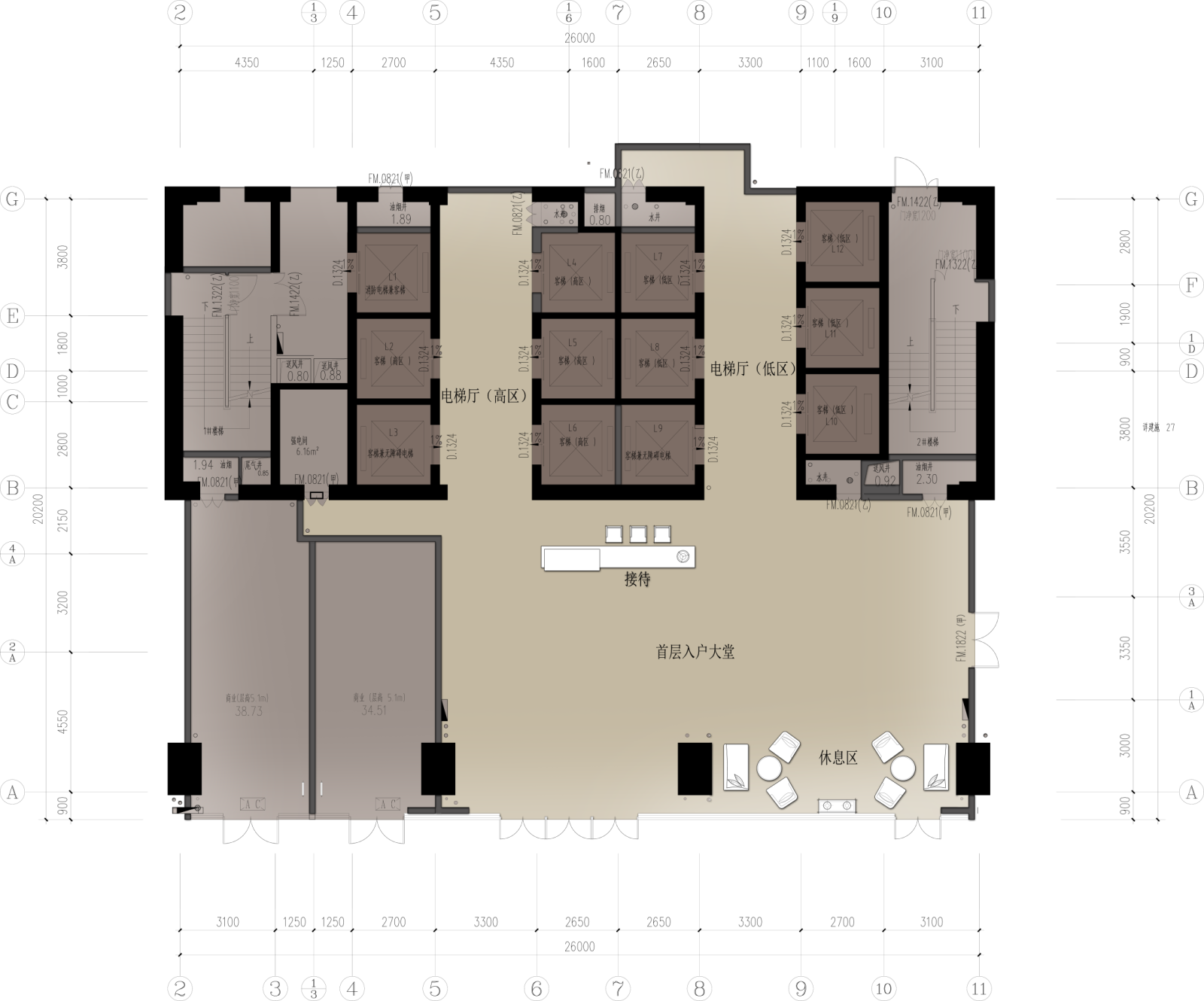 重庆财信cad施工图下载【ID:553084743】