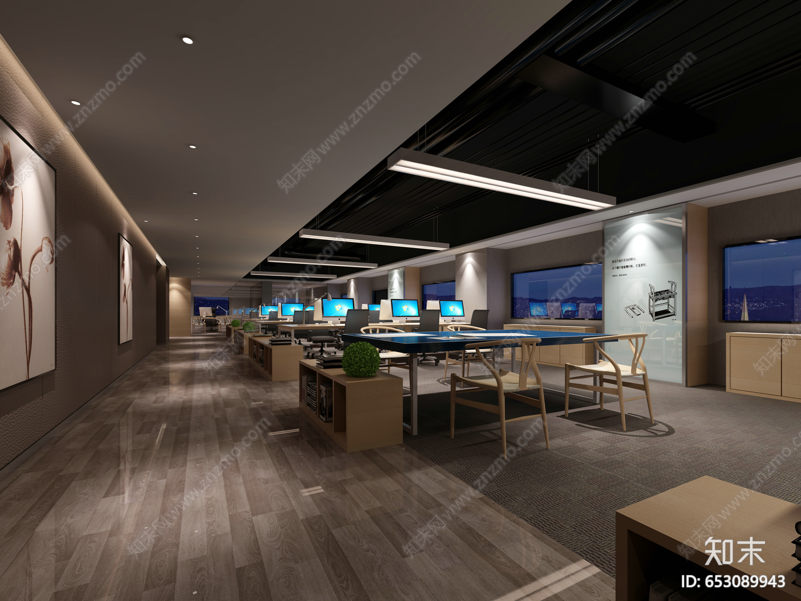 办公空间CAD施工图施工图下载【ID:653089943】