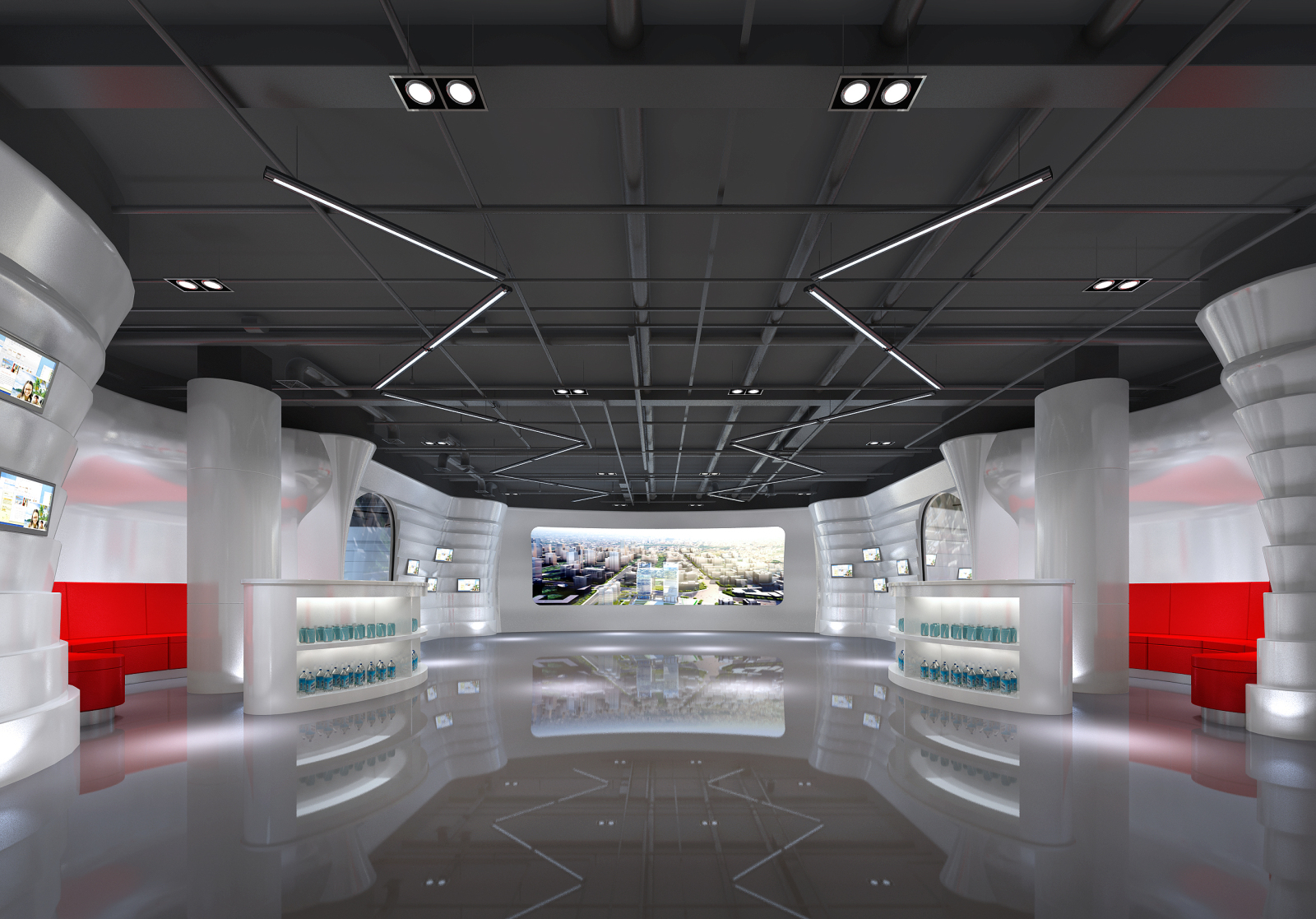9套企业展厅展厅CAD施工图cad施工图下载【ID:753105613】