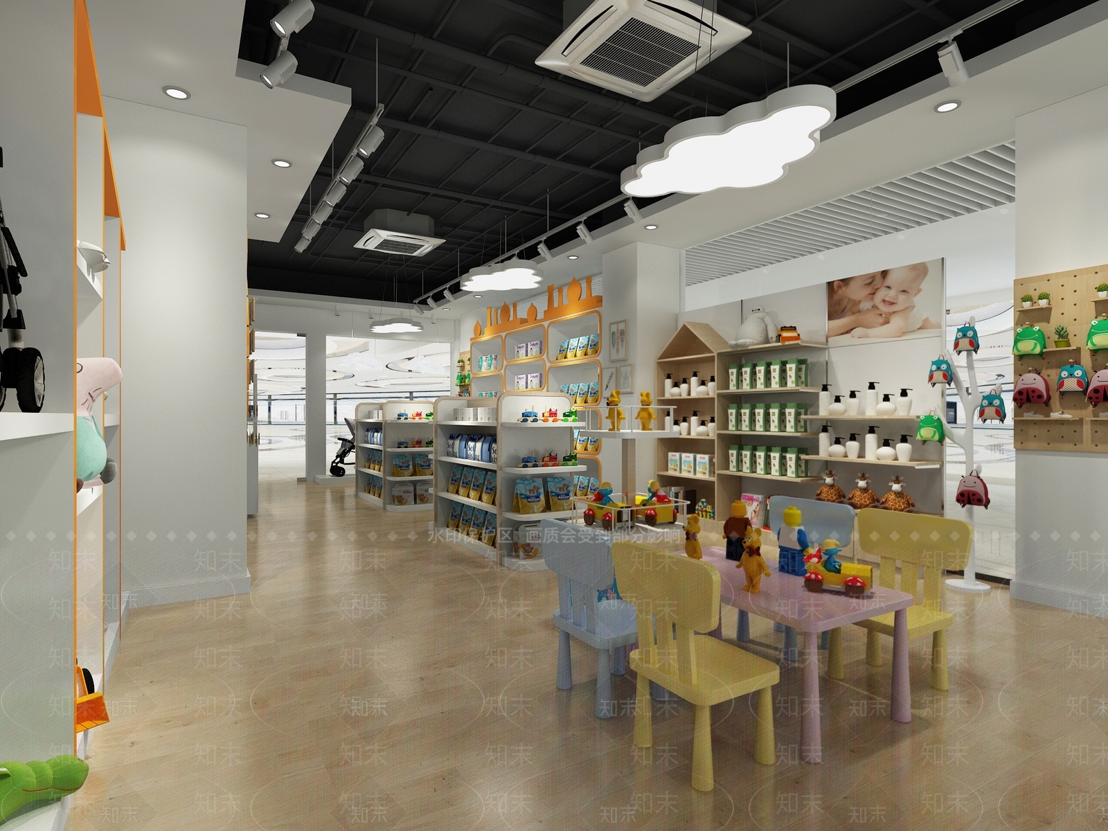 现代母婴店3D模型下载【ID:553166454】