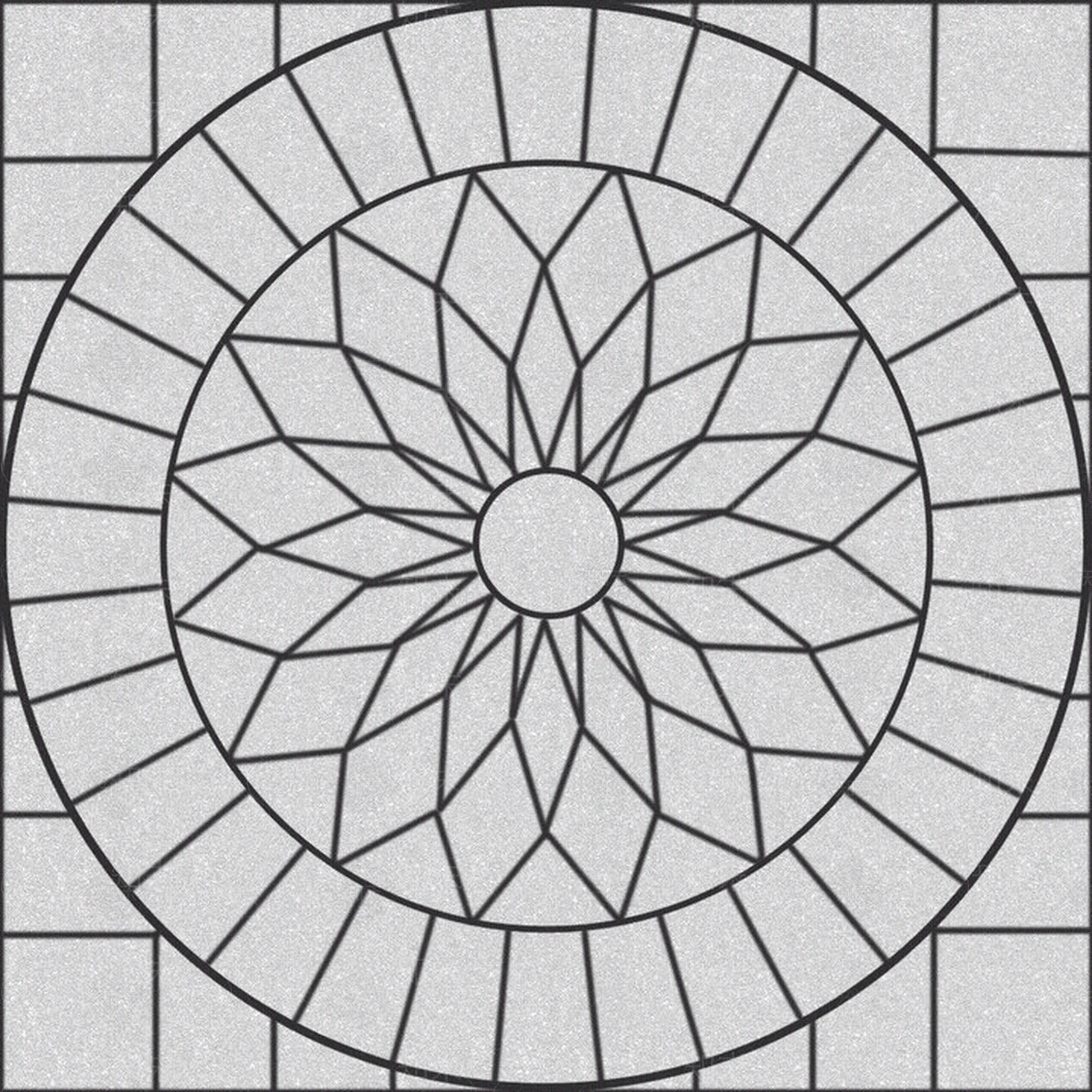 拼花地砖圆形贴图下载