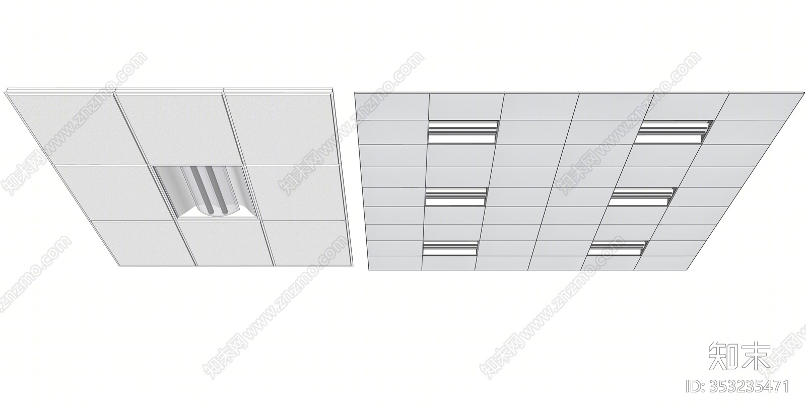 现代风格建筑材料SU模型下载【ID:353235471】