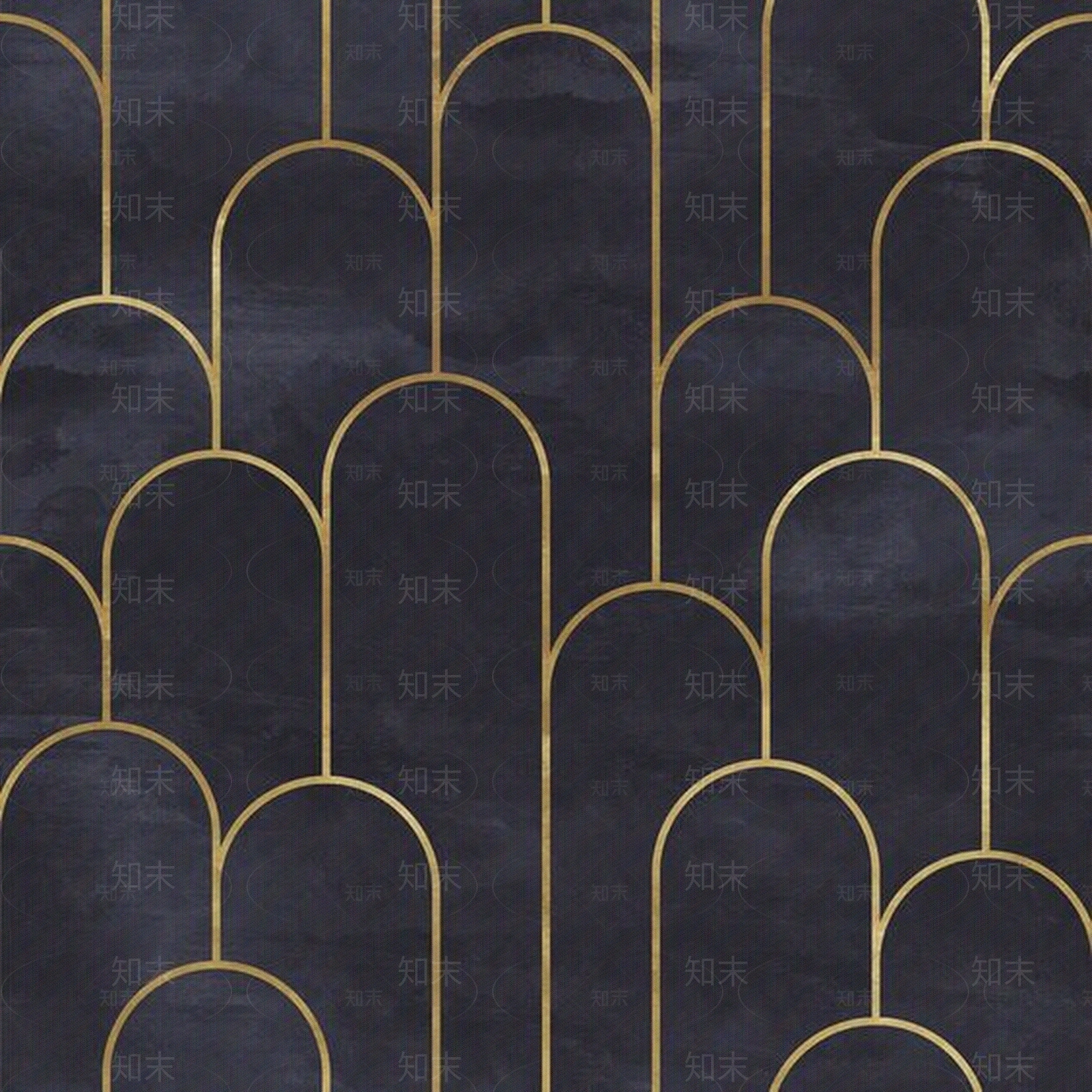 北欧金边黑色壁纸背景墙造型墙抱枕地毯贴图贴图下载【ID:853272481】