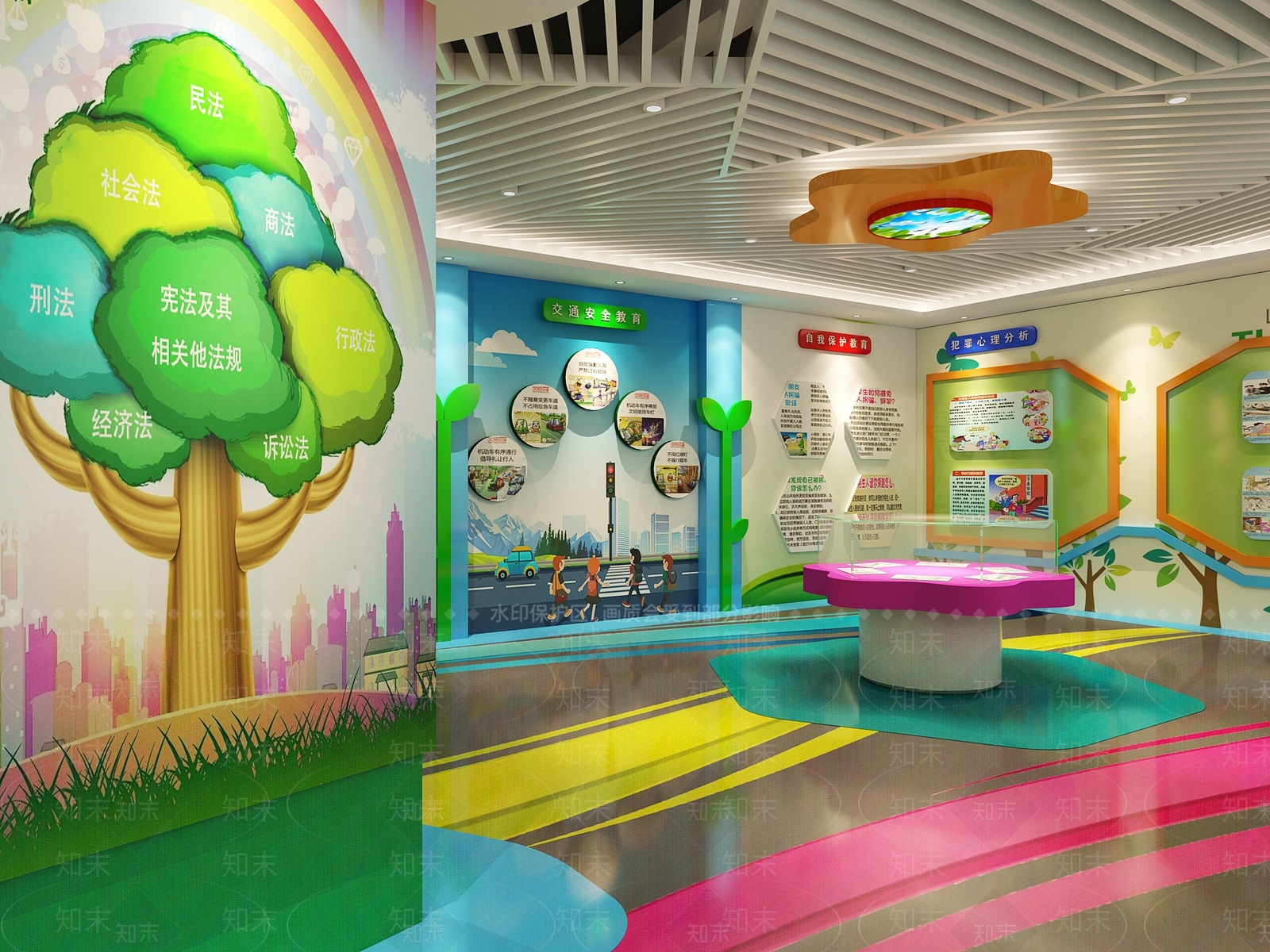 现代青少年法制教育活动中心3D模型下载【ID:553381013】