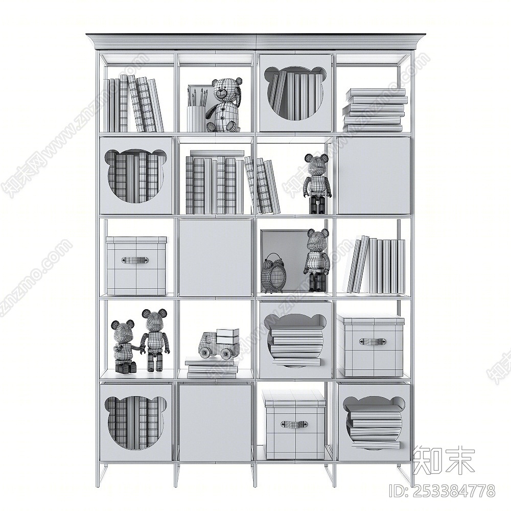 北欧儿童房3D模型下载【ID:253384778】