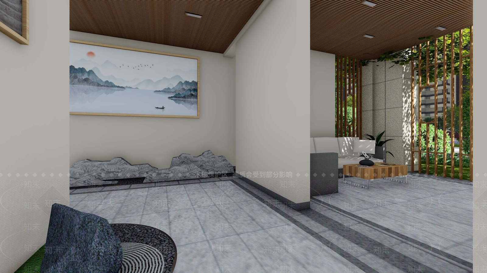 现代风格高层住宅SU模型下载【ID:253400747】