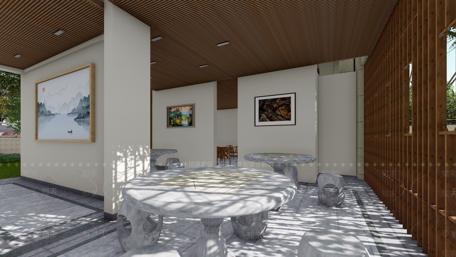 现代风格高层住宅SU模型下载【ID:253400747】