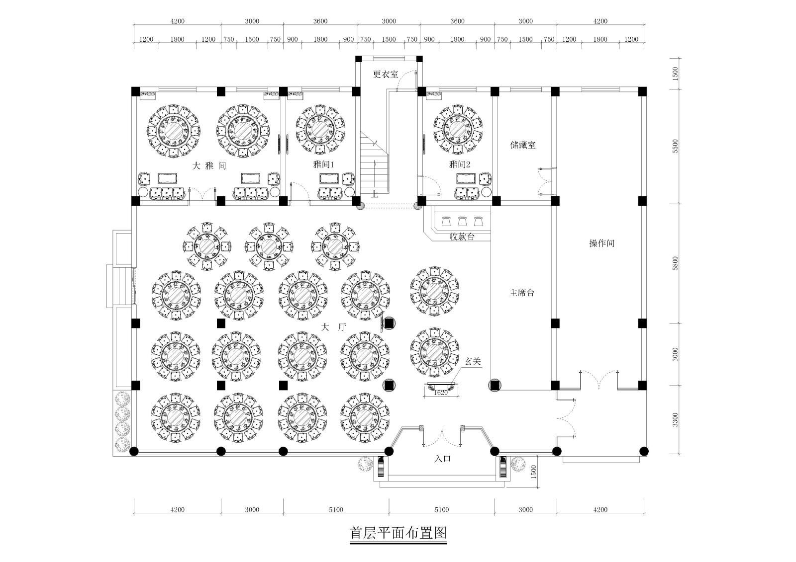 12套咖啡厅cad施工图下载【ID:753435762】