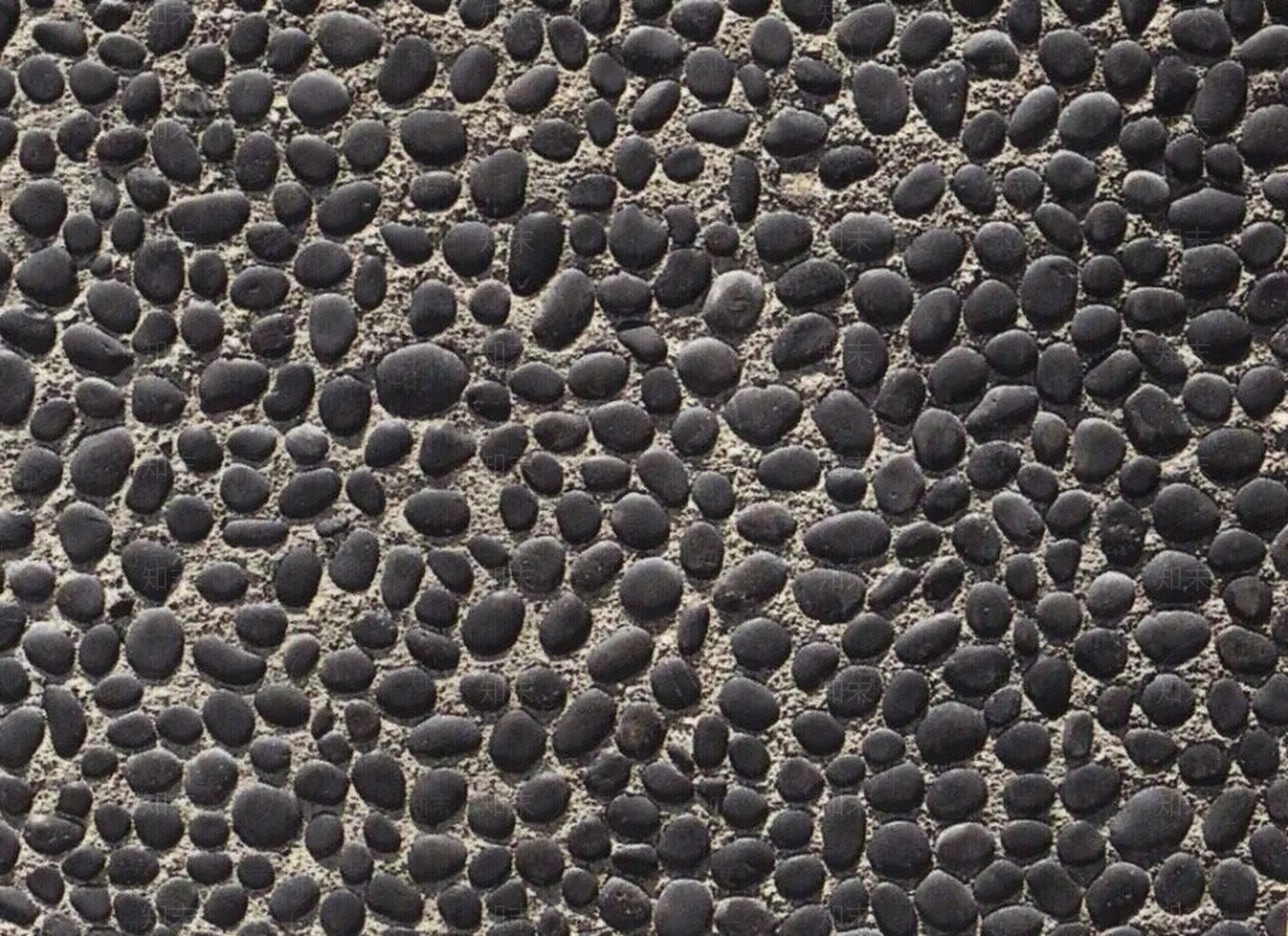 黑色鹅卵石贴图下载【ID:953439419】