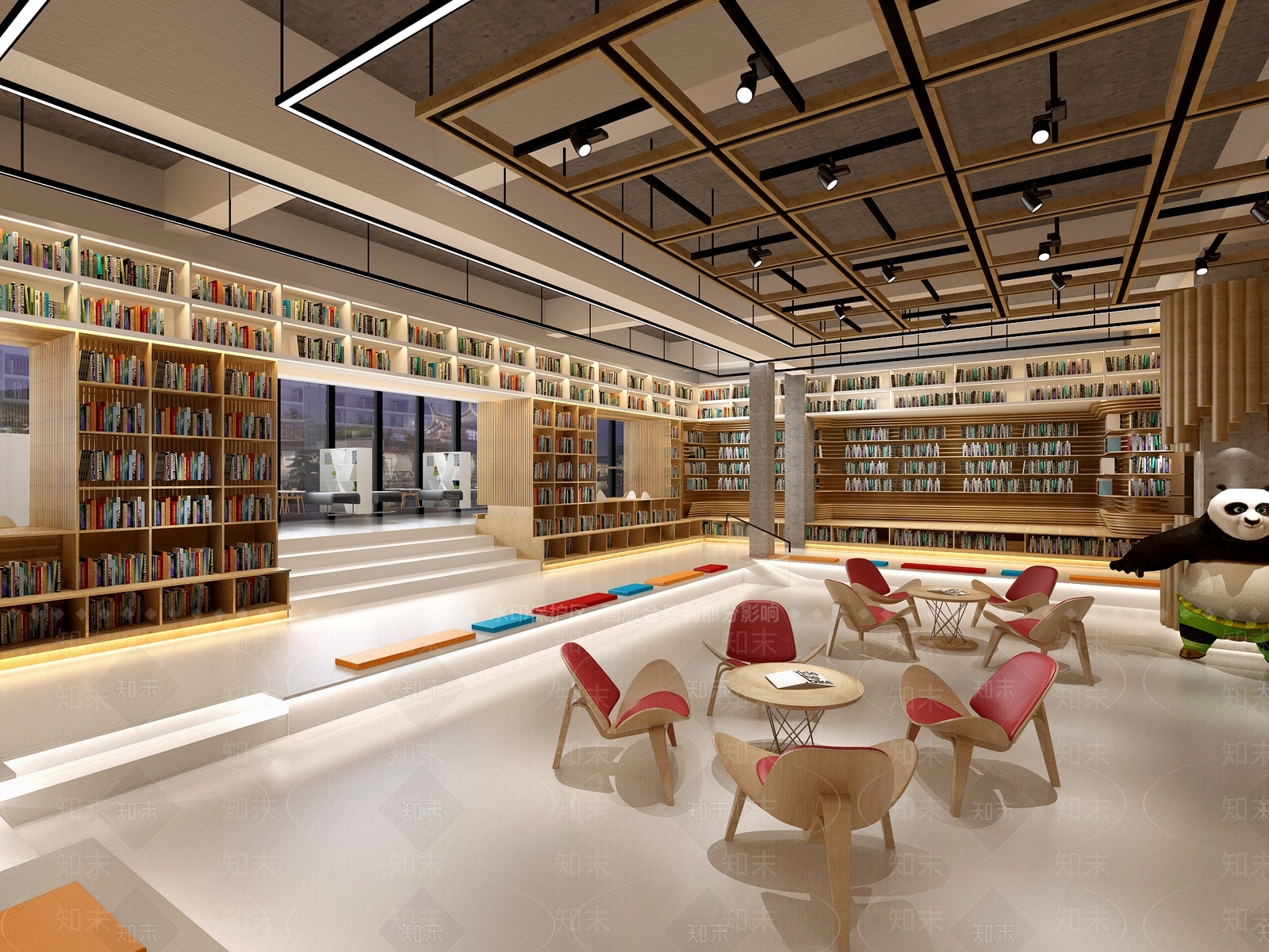 简欧书店3D模型下载【ID:253453786】